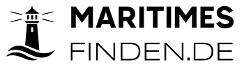 maritimes finde leuchtturm logo in schwarz