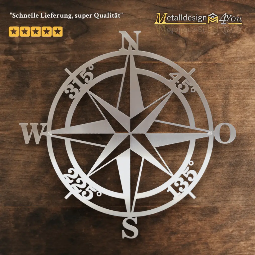 maritime wanddeko kompass